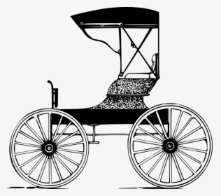 Wagon Clipart Outline - Old Carriage Clipart, HD Png Download, Transparent PNG