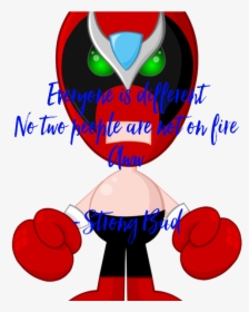 Everyone Is Different No Two People Are Not On Fire - Homestar Runner Strong Bad, HD Png Download, Transparent PNG