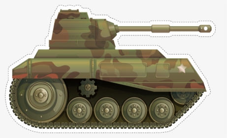 Transparent Army Tank Clipart - Soldier With Tank Clipart, HD Png Download, Transparent PNG