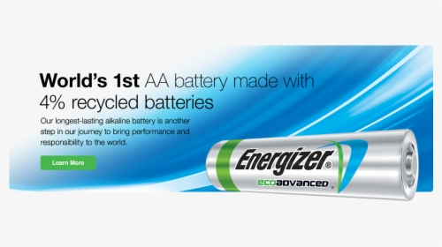 New Energizer Eco Advanced Batteries Made From Recycled - Statistical Graphics, HD Png Download, Transparent PNG