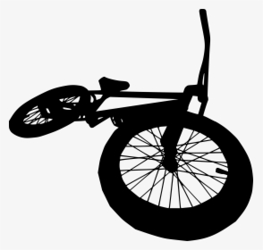 Bike Silhouette Transparent, HD Png Download, Transparent PNG