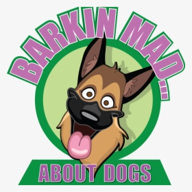 Barkinmad Logo - Happy German Shepherd Clipart, HD Png Download, Transparent PNG
