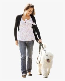Contactus Girlanddog - Girl With Dog Png, Transparent Png, Transparent PNG