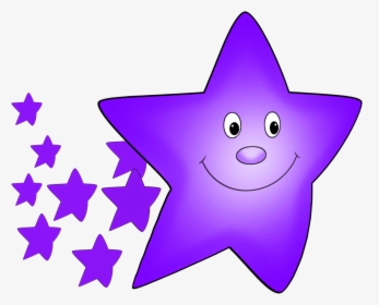 Purple Comet - Stars Gif Cartoon Png, Transparent Png, Transparent PNG