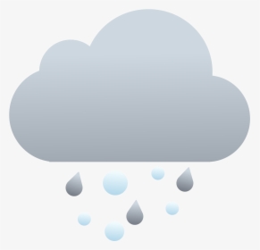 Ice Snow And Rain Cloud , Png Download - Heart, Transparent Png, Transparent PNG