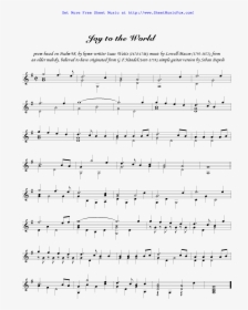 Joy To The World Sheet Music - Sheet Music, HD Png Download, Transparent PNG