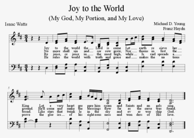 Sheet Music Picture - Joy To The World Satb Sheet Music Pdf, HD Png Download, Transparent PNG