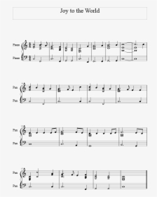Joy To The World Chords Score - Simple Joy To The World Piano, HD Png Download, Transparent PNG