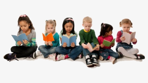 Children Reading Books Together - Kids Reading No Background, HD Png Download, Transparent PNG
