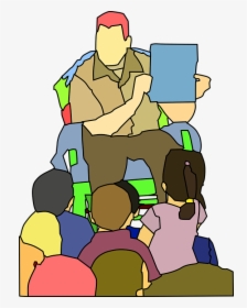 Storytelling, Storybook, School, Education, Kids - Man Reading To Children Clipart, HD Png Download, Transparent PNG