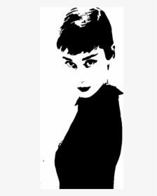 Audrey Hepburn Silhouette Png, Transparent Png, Transparent PNG