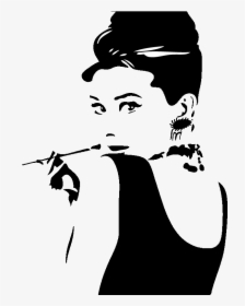 Transparent Audrey Hepburn Png - Audrey Hepburn Art Black And White, Png Download, Transparent PNG