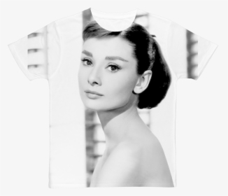 Audrey Hepburn ﻿classic Sublimation Adult T-shirt - Audrey Hepburn, HD Png Download, Transparent PNG