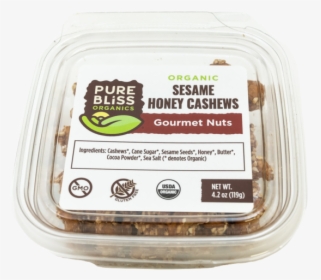 Organic Sesame Honey Cashews Gourmet Nuts - Pure Bliss Nuts, HD Png Download, Transparent PNG