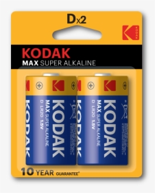 Kodak Max Alkaline D Battery - Kodak Max 9v Batteries Alkaline, HD Png Download, Transparent PNG