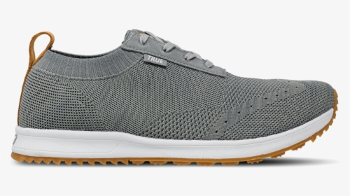 Grey Women S Knit Full Shoe Side View    Title Grey - Running Shoe, HD Png Download, Transparent PNG