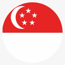 Round Singapore Flag Icon, HD Png Download, Transparent PNG