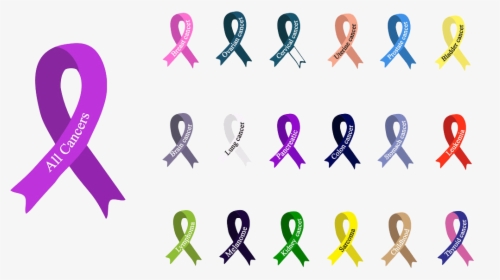 Different Cancer Sign Drawings , Transparent Cartoons - Cancer Ribbon Drawing, HD Png Download, Transparent PNG