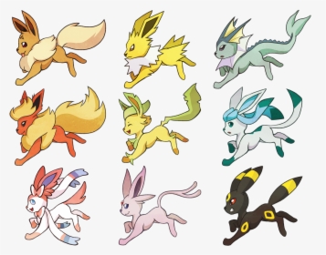 Eeveelutions, HD Png Download, Transparent PNG