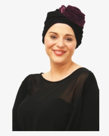 Clip Black And White Library Margot Evening Chemo Headwear - Woman, HD Png Download, Transparent PNG