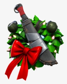 Fortnite Combat Wreath - Fortnite Christmas Back Blings, HD Png Download, Transparent PNG
