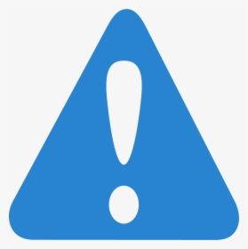 Warning Icon - Blue Attention Sign Png, Transparent Png, Transparent PNG