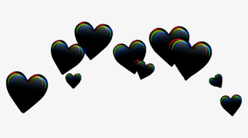 #black #colorful #glitch #vhs #vhstape #glitcheffect - Black Heart Crown Png, Transparent Png, Transparent PNG