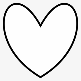 Heart White On Black, HD Png Download, Transparent PNG