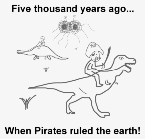 Five Thousand Years Ago Fer When Pirates Ruled The - Flying Spaghetti Monster Pirate Meme, HD Png Download, Transparent PNG