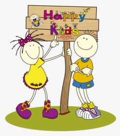 Happy Kids - Cartoon, HD Png Download, Transparent PNG