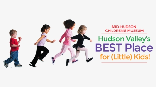 Happy Children Running Together With Text - Children Playing Png, Transparent Png, Transparent PNG