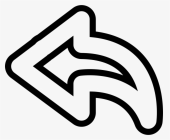 White Return Arrow Logo, HD Png Download, Transparent PNG