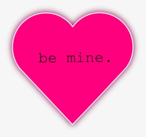 Be Mine Pink Heart Svg Clip Arts - Heart, HD Png Download, Transparent PNG