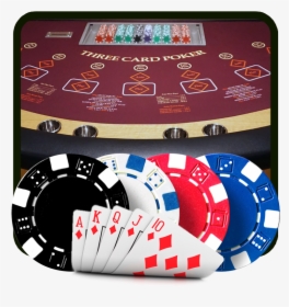 Three Card Poker - Poker Chips Transparent Background, HD Png Download, Transparent PNG