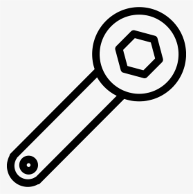 Nut Clipart Bolt Tool - Wrench Outline Png, Transparent Png, Transparent PNG