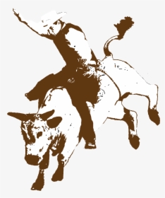 Rodeo Cowboy Bucking Bull Bull Riding - Rodeo Png, Transparent Png, Transparent PNG
