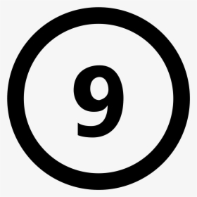 Down Arrow In A Circle - Number 1 With Circle Around, HD Png Download, Transparent PNG