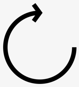Circular Arrow With Clockwise Rotation Comments - Clockwise Rotation, HD Png Download, Transparent PNG