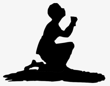 Praying, Prayer, Kneeling, Man, Silhouette, Person - Man Kneeling Clipart, HD Png Download, Transparent PNG