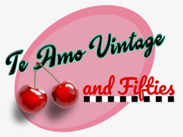 Te Amo Vintage And Fifties - Cartoon Cherries, HD Png Download, Transparent PNG