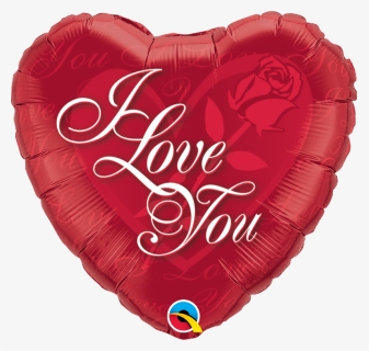 Balão Metalizado Eu Te Amo Com Rosa Vermelha 18 Polegadas - Love You, HD Png Download, Transparent PNG