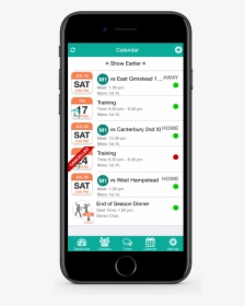 Create Fixtures In App For Team Management - Phone With Bottom Button, HD Png Download, Transparent PNG