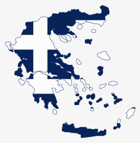 Transparent Greek Border Png - Greece Flag And Map, Png Download, Transparent PNG