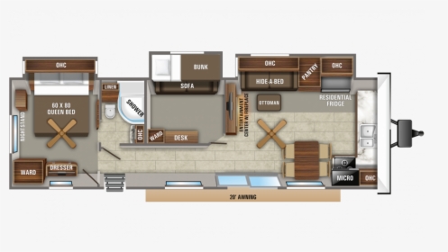 2020 Jayco Jay Flight Bungalow 40bhts, HD Png Download, Transparent PNG