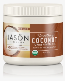 Coconut Oil Png - Jason Smoothing Coconut Unrefined Oil, Transparent Png, Transparent PNG