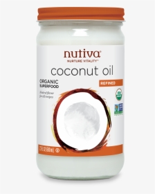 Nutiva Refined Coconut Oil Nutiva - Nutiva Coconut Oil, HD Png Download, Transparent PNG