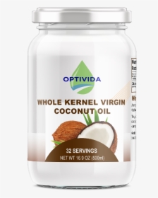 Optivida Whole Kernel Virgin Coconut Oil - Almond Milk, HD Png Download, Transparent PNG