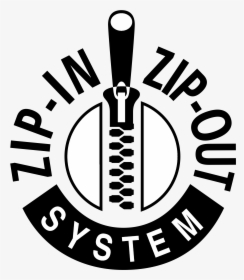 Zip In Zip Out System Logo Black And White - Zip Vector, HD Png Download, Transparent PNG