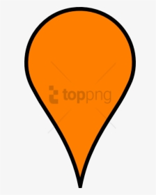 Map Icon Orange Free - Google Map Icon Orange, HD Png Download, Transparent PNG