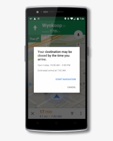 Google Maps Destination Closed Notification - Google Map Destination Arrival, HD Png Download, Transparent PNG
